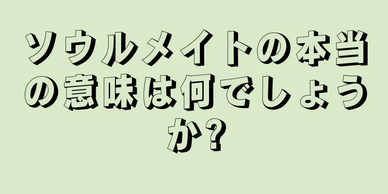 ソウルメイトの本当の意味は何でしょうか?