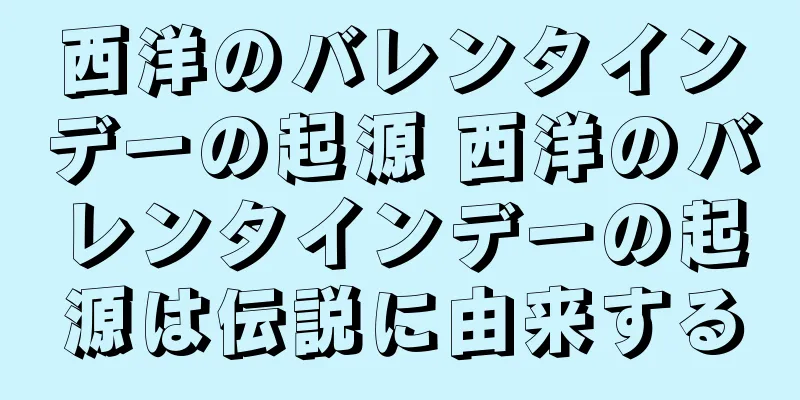 西洋のバレンタインデーの起源 西洋のバレンタインデーの起源は伝説に由来する