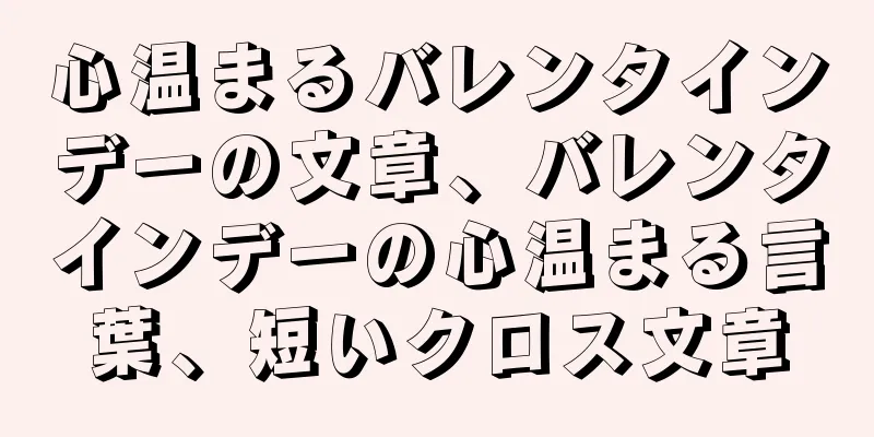 心温まるバレンタインデーの文章、バレンタインデーの心温まる言葉、短いクロス文章