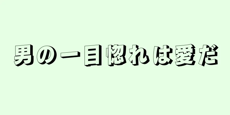 男の一目惚れは愛だ
