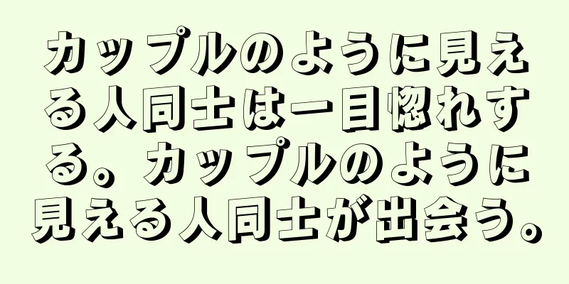 カップルのように見える人同士は一目惚れする。カップルのように見える人同士が出会う。