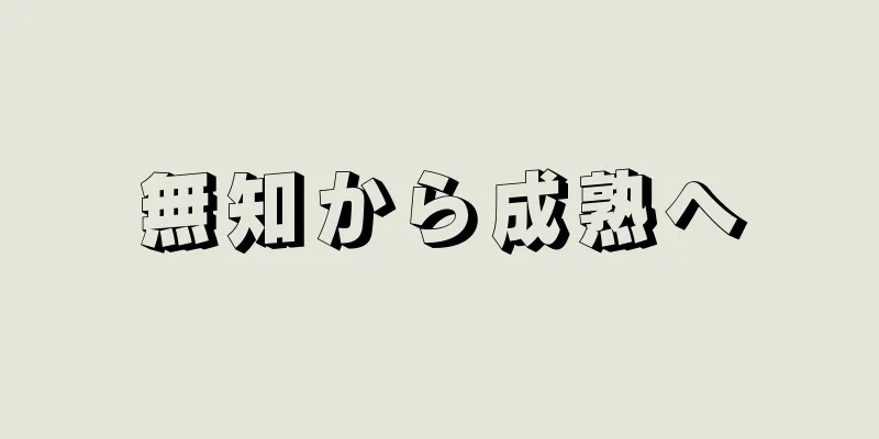 無知から成熟へ