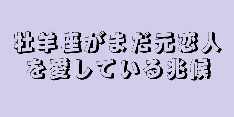 牡羊座がまだ元恋人を愛している兆候