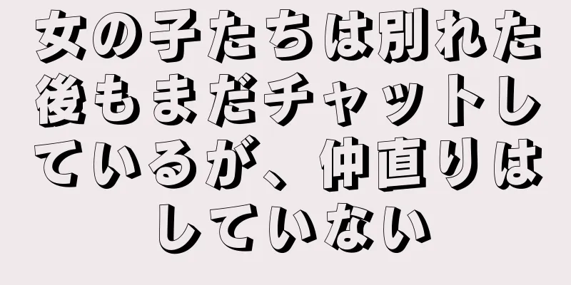 女の子たちは別れた後もまだチャットしているが、仲直りはしていない