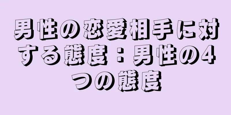 男性の恋愛相手に対する態度：男性の4つの態度