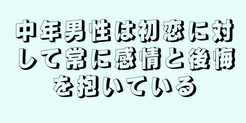 中年男性は初恋に対して常に感情と後悔を抱いている