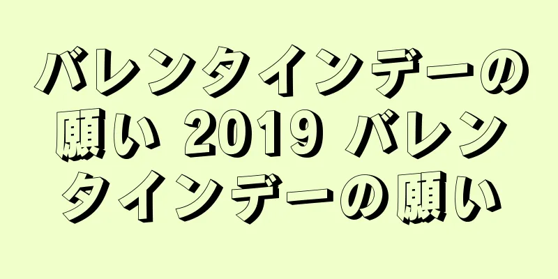 バレンタインデーの願い 2019 バレンタインデーの願い
