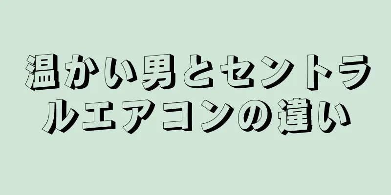 温かい男とセントラルエアコンの違い