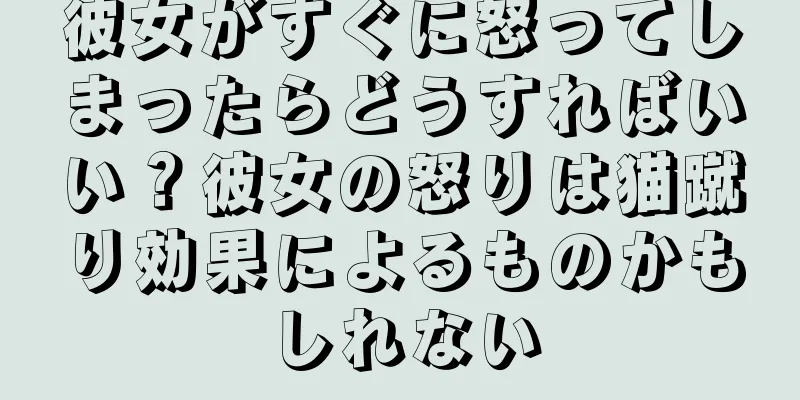 彼女がすぐに怒ってしまったらどうすればいい？彼女の怒りは猫蹴り効果によるものかもしれない