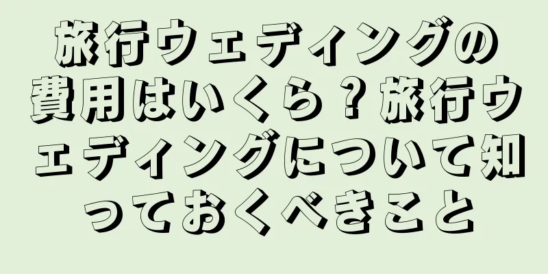 旅行ウェディングの費用はいくら？旅行ウェディングについて知っておくべきこと
