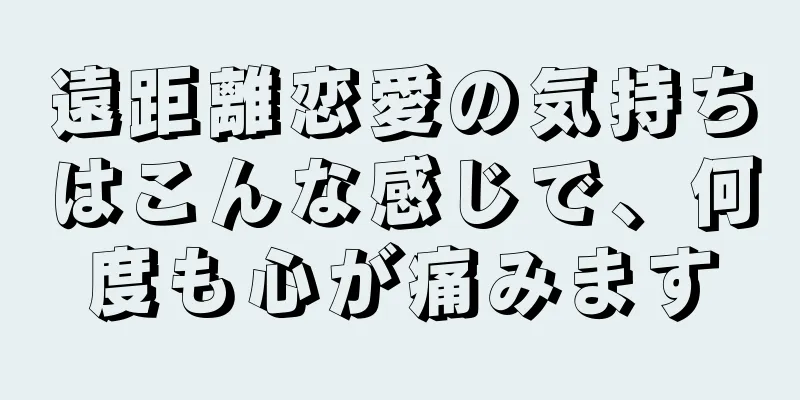 遠距離恋愛の気持ちはこんな感じで、何度も心が痛みます