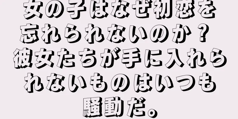 女の子はなぜ初恋を忘れられないのか？ 彼女たちが手に入れられないものはいつも騒動だ。