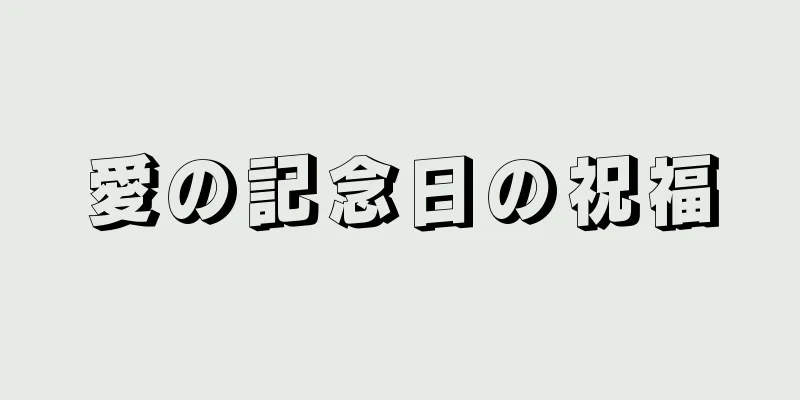 愛の記念日の祝福