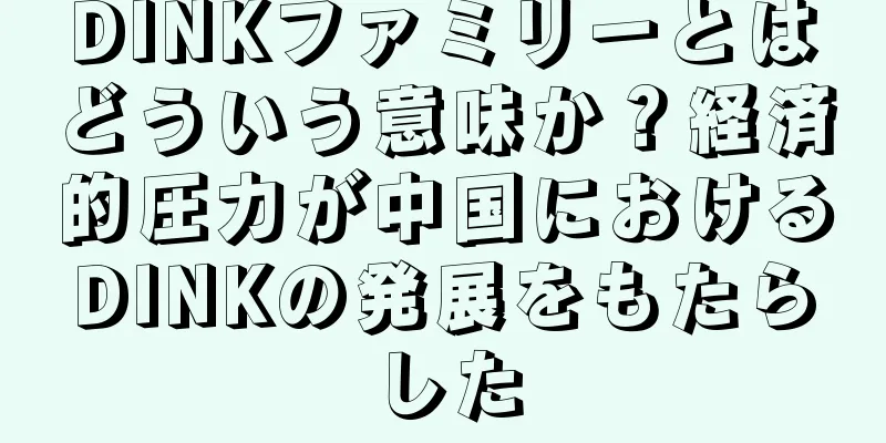 DINKファミリーとはどういう意味か？経済的圧力が中国におけるDINKの発展をもたらした