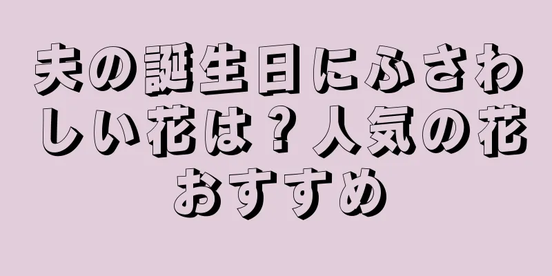夫の誕生日にふさわしい花は？人気の花おすすめ