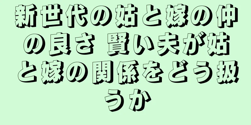 新世代の姑と嫁の仲の良さ 賢い夫が姑と嫁の関係をどう扱うか