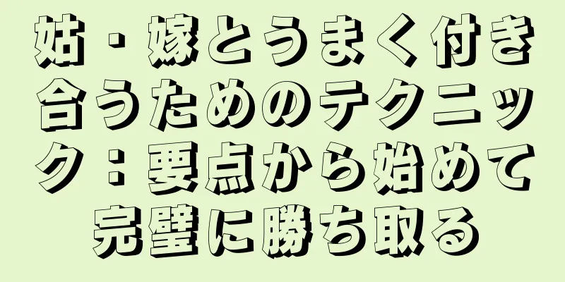 姑・嫁とうまく付き合うためのテクニック：要点から始めて完璧に勝ち取る