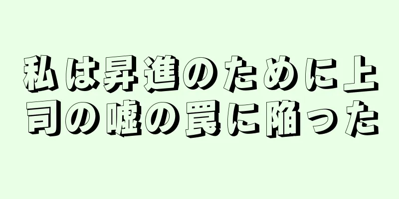 私は昇進のために上司の嘘の罠に陥った